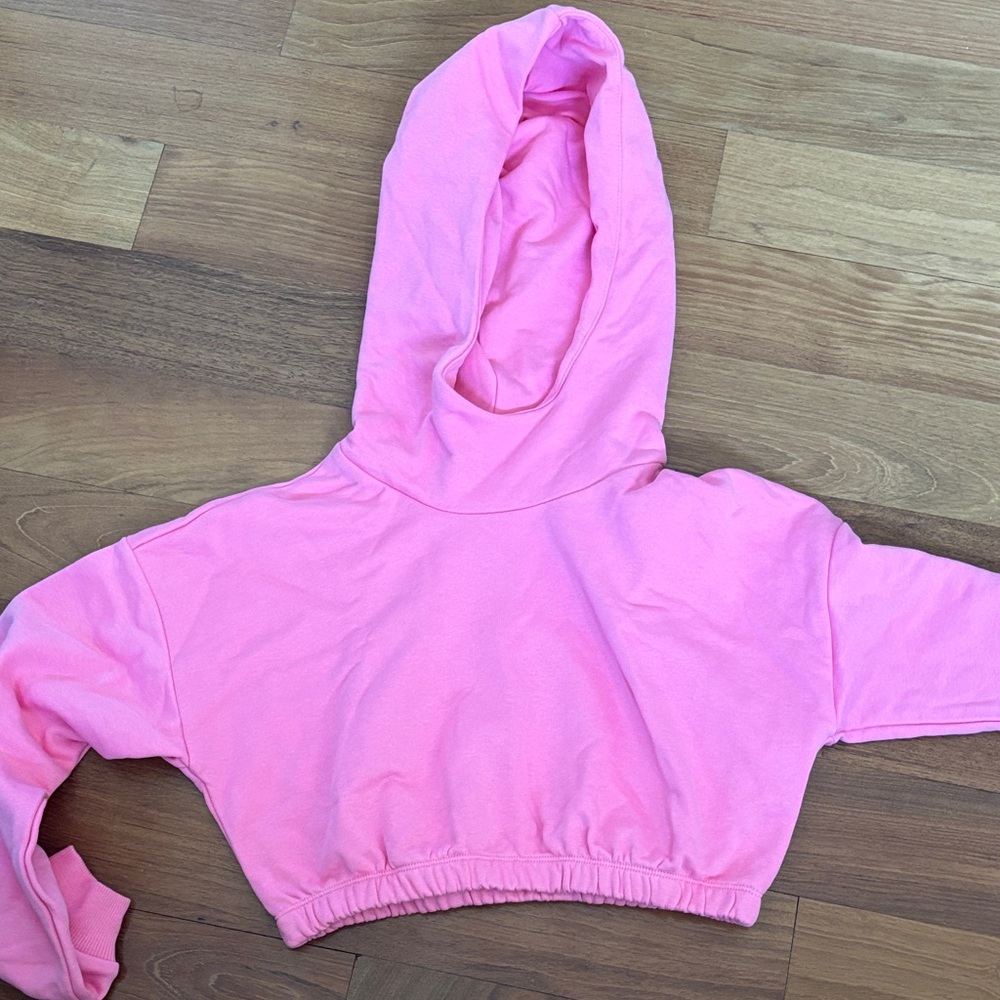 Naked Wardrobe Hooded Cropped Sweatshirt